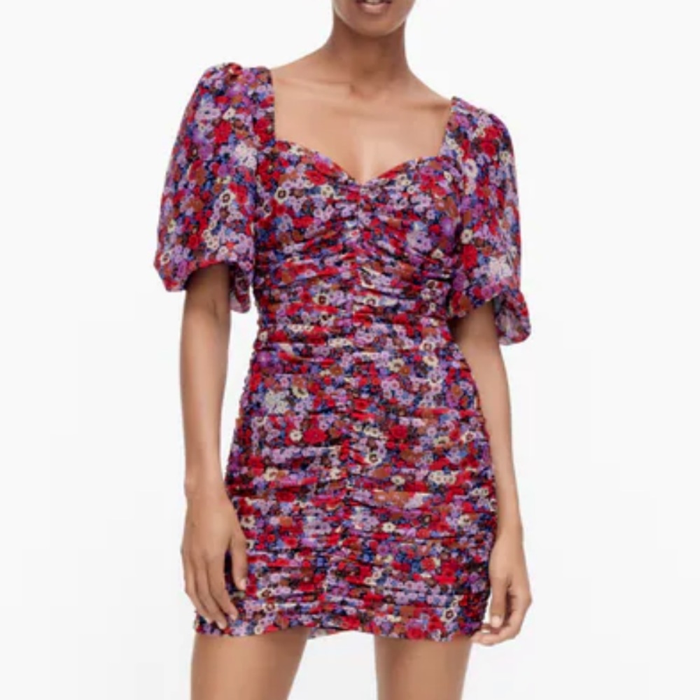 ZARA FLORAL DRESS - never worn, new with tags!